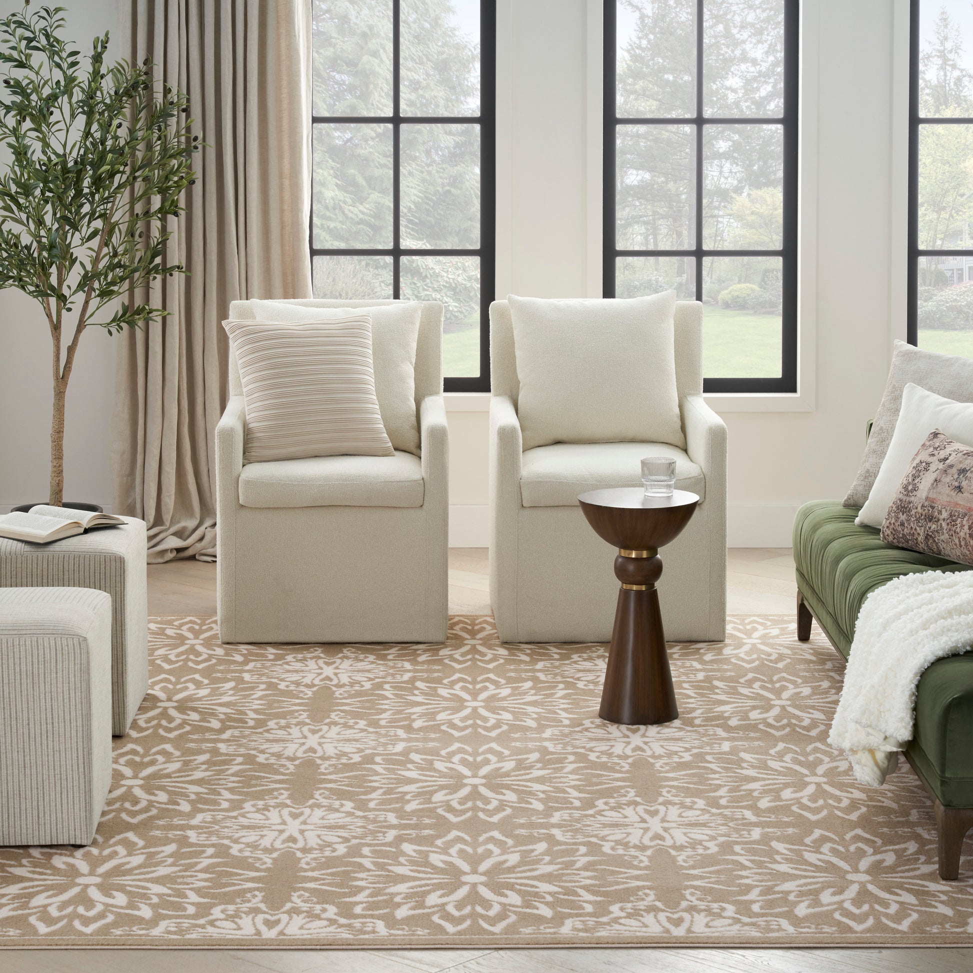 Nourison Home Jubilant  Taupe  Transitional