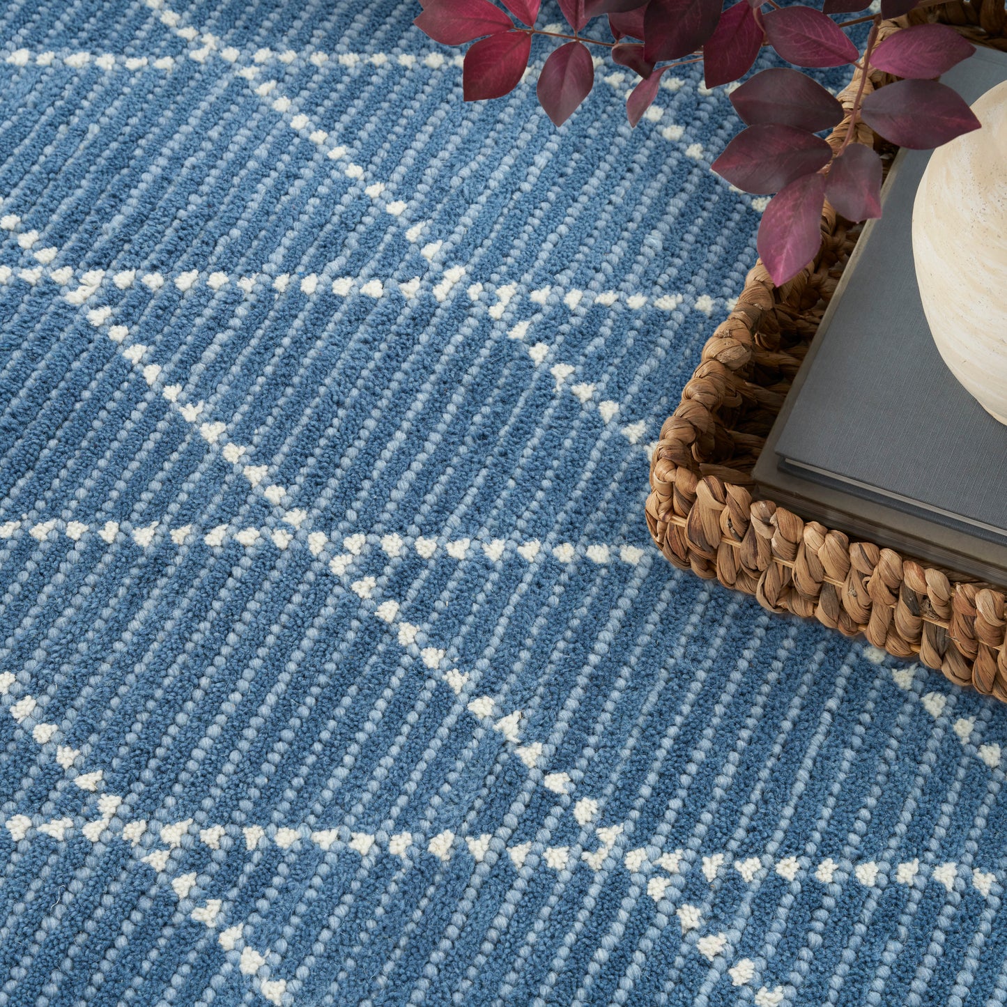 Nourison Home Azure  Navy  Contemporary