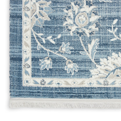 Nourison Home Lennox  Blue Ivory  Transitional