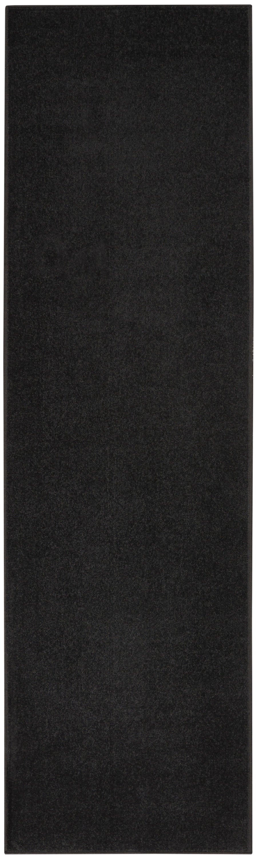 Nourison Home Nourison Essentials NRE01 Black Contemporary Power-loomed Rug
