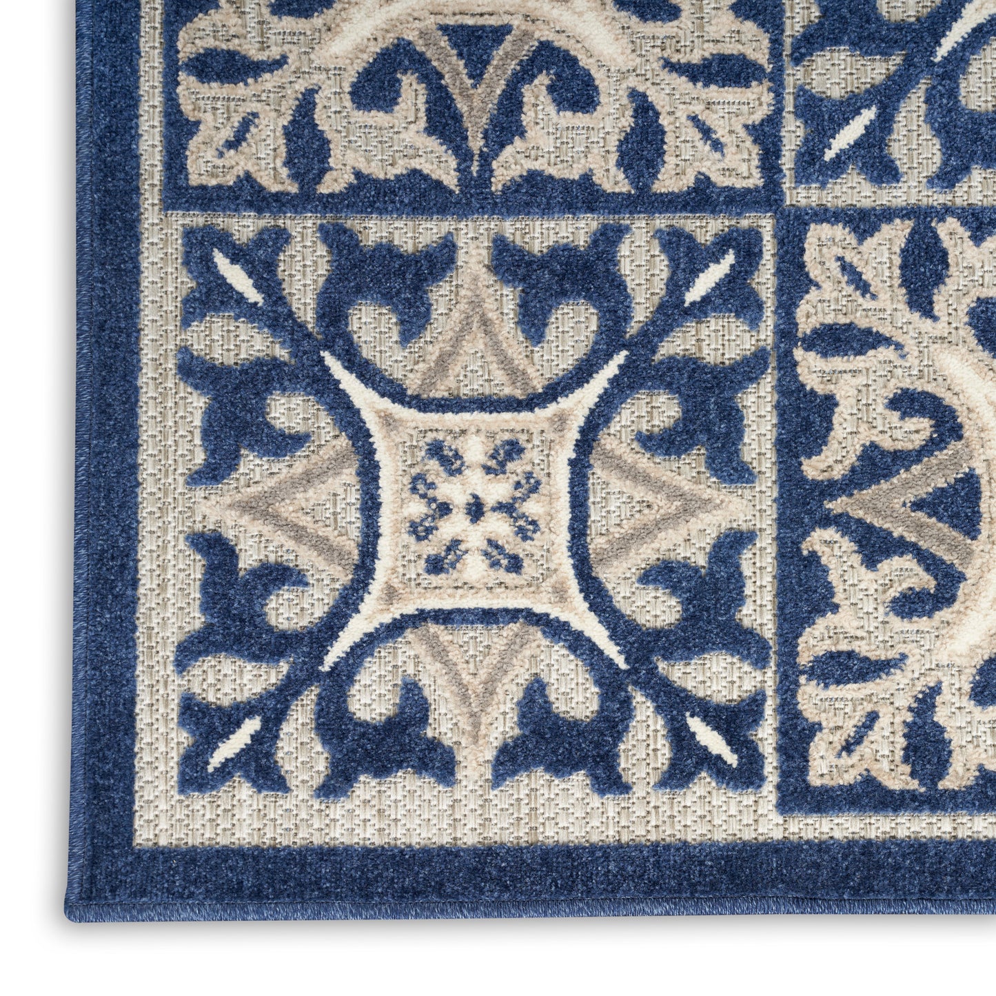 Nourison Home Aloha  Blue  Contemporary
