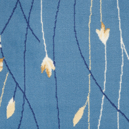 Nourison Home Grafix  Light Blue  Contemporary