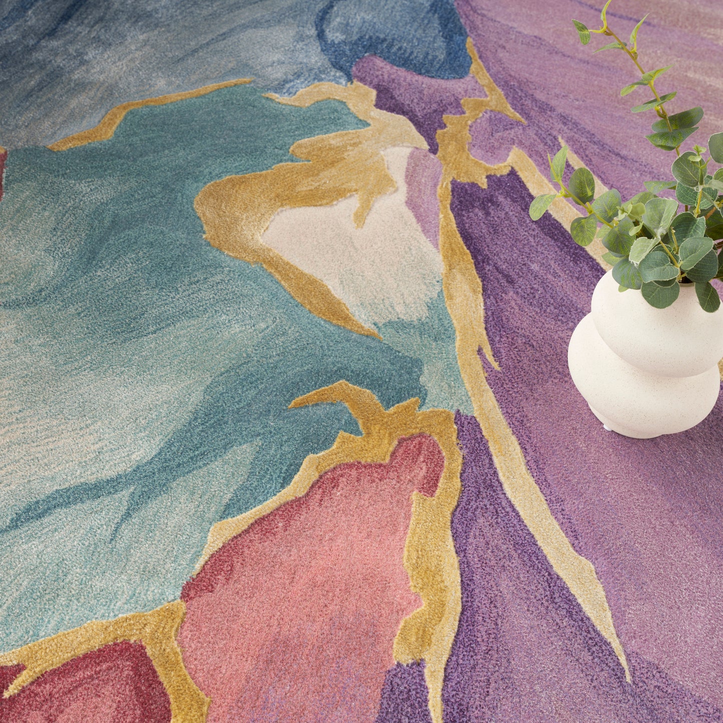 Nourison Home Prismatic  Ivory  Contemporary