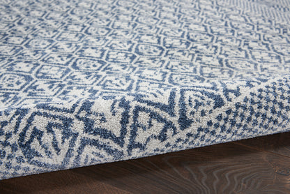 Nourison Home Palermo  Blue Grey  Contemporary