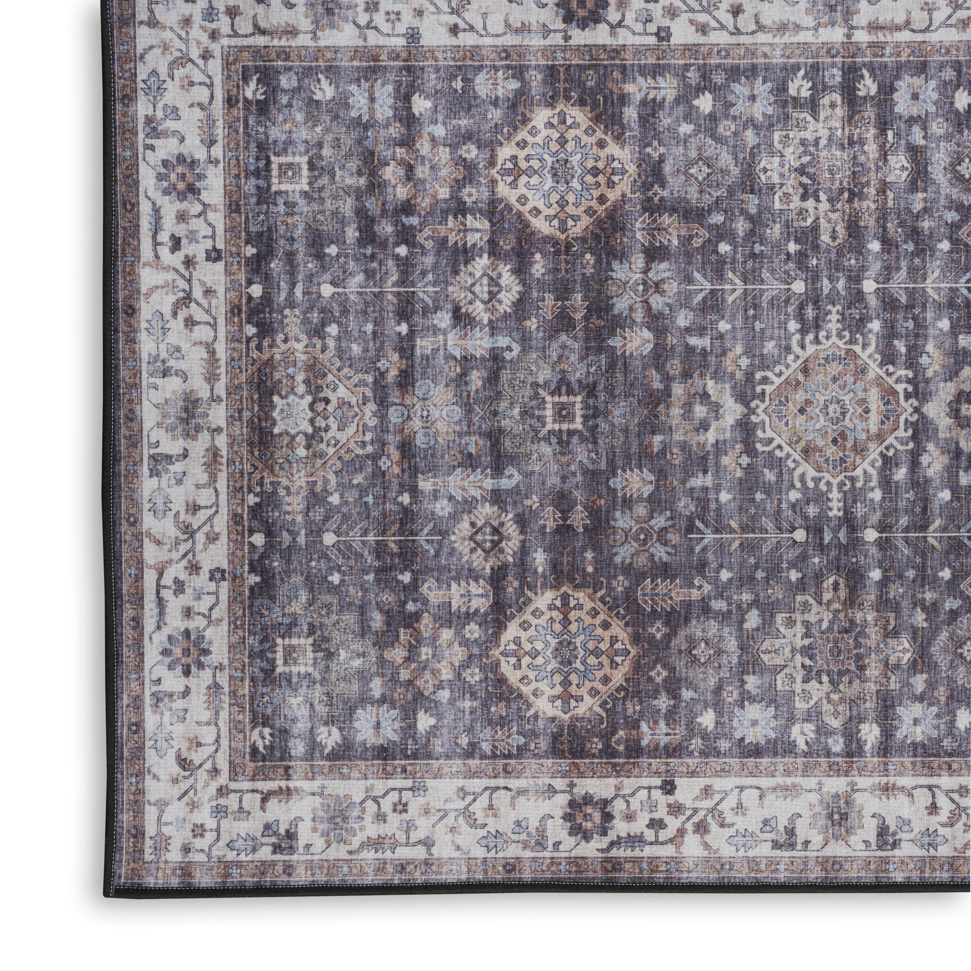 Nourison Home Fulton  Charcoal  Traditional