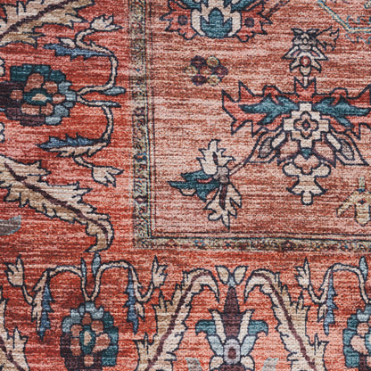 Nourison Home Grand Washables  Rust Multicolor  Traditional