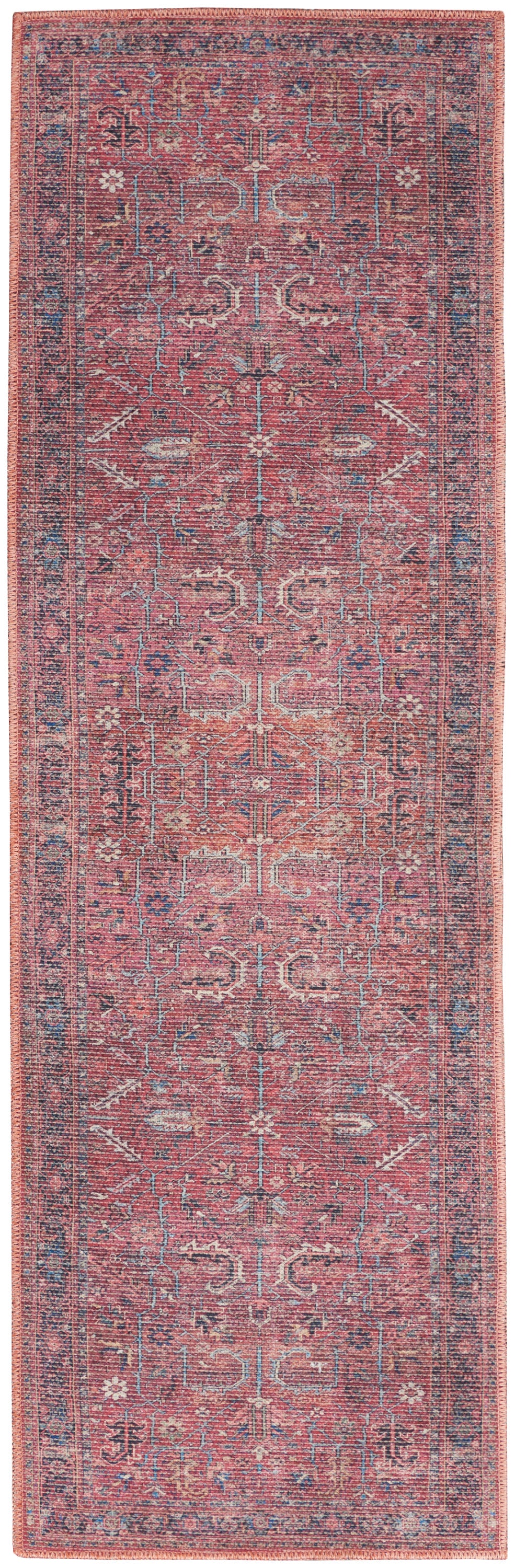 Nourison Home New Concept Washables SR102 Brick Traditional Machine Woven Rug