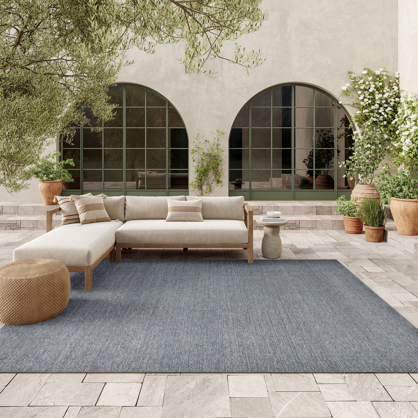 Nourison Home Tulum  Denim  Contemporary