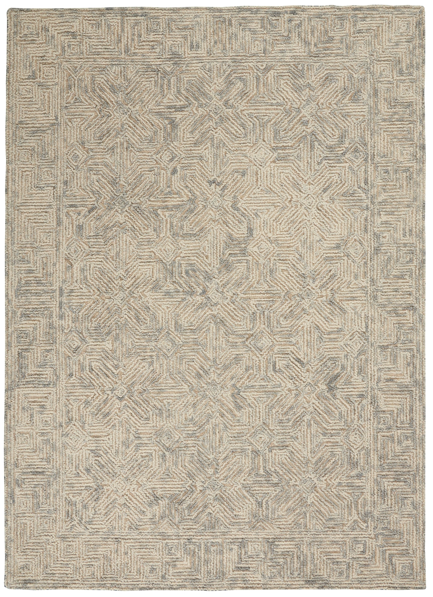 Nourison Home Colorado CLR05 Beige Grey Contemporary Tufted Rug