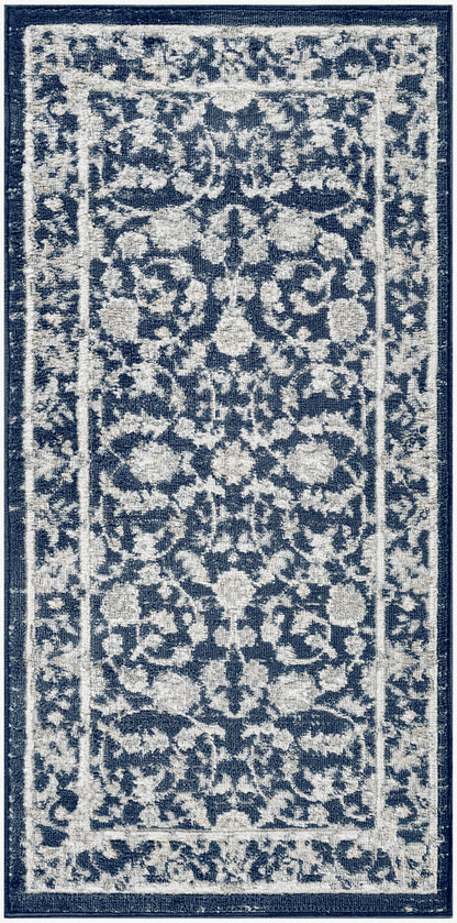 Nourison Home Dekor DEK09 Slate Ivory Traditional Machine Woven Rug