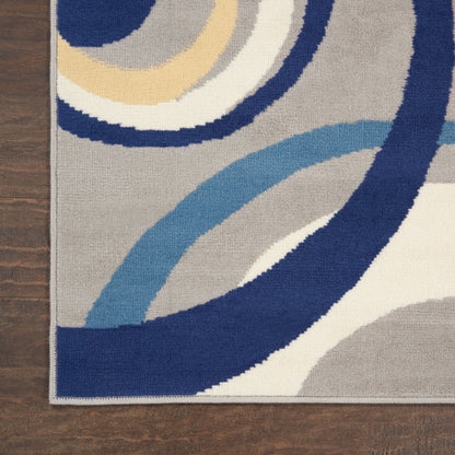 Nourison Home Grafix  Grey  Contemporary