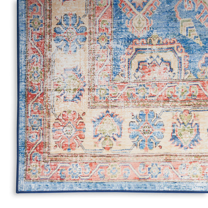 Nourison Home Fulton  Blue Ivory  Traditional