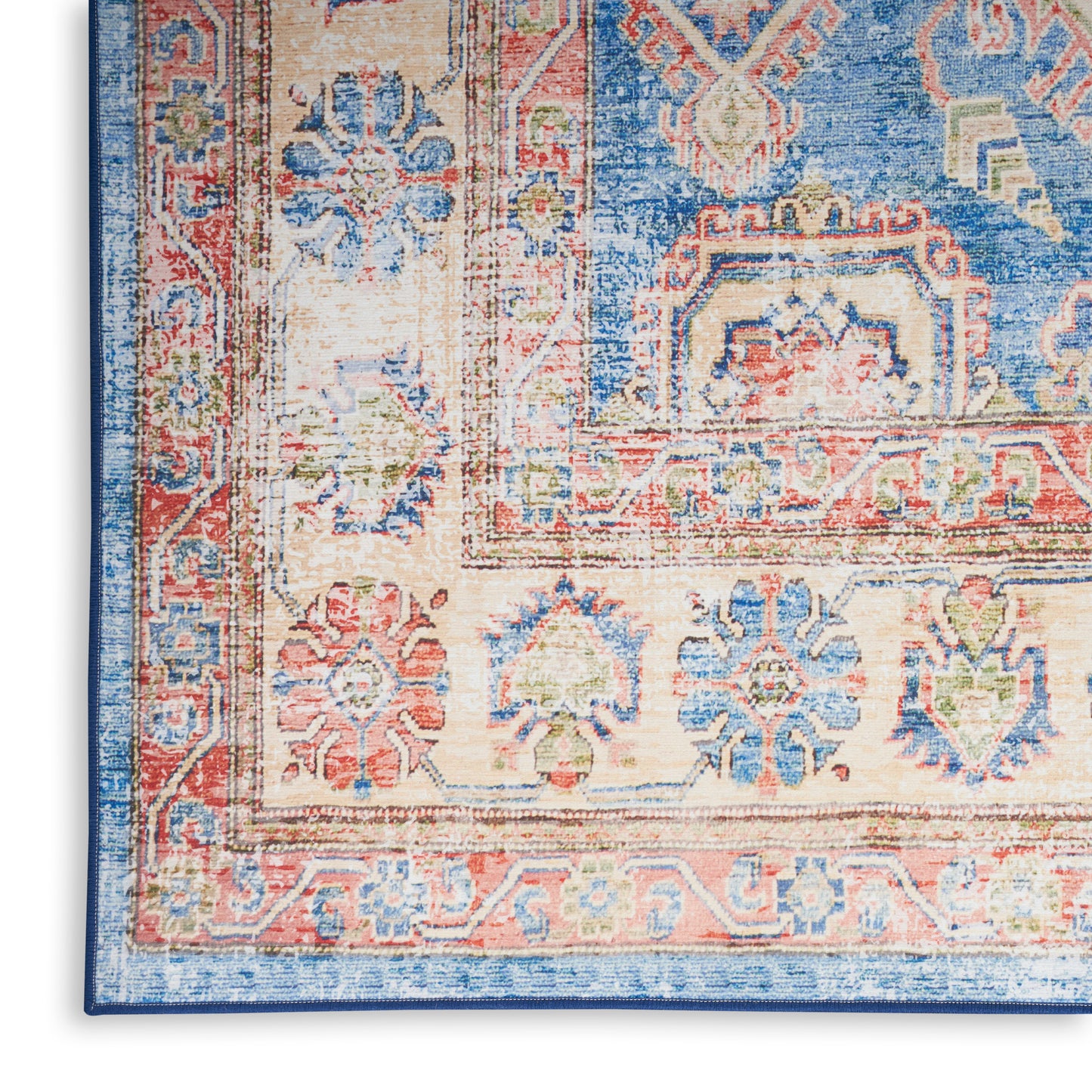 Nourison Home Fulton  Blue Ivory  Traditional