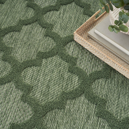 Nourison Home Easy Care  Green  Contemporary