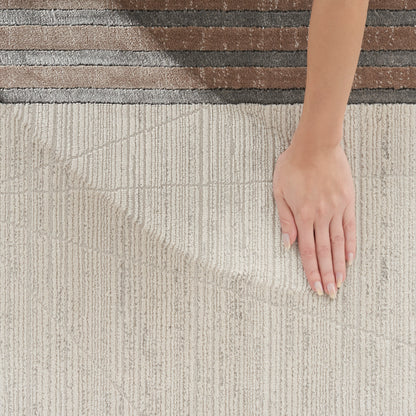 Nourison Home Desire  Ivory Silver  Contemporary