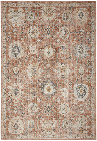 Nourison Home Oushak Home OUS01 Rust Traditional Loom-woven Rug