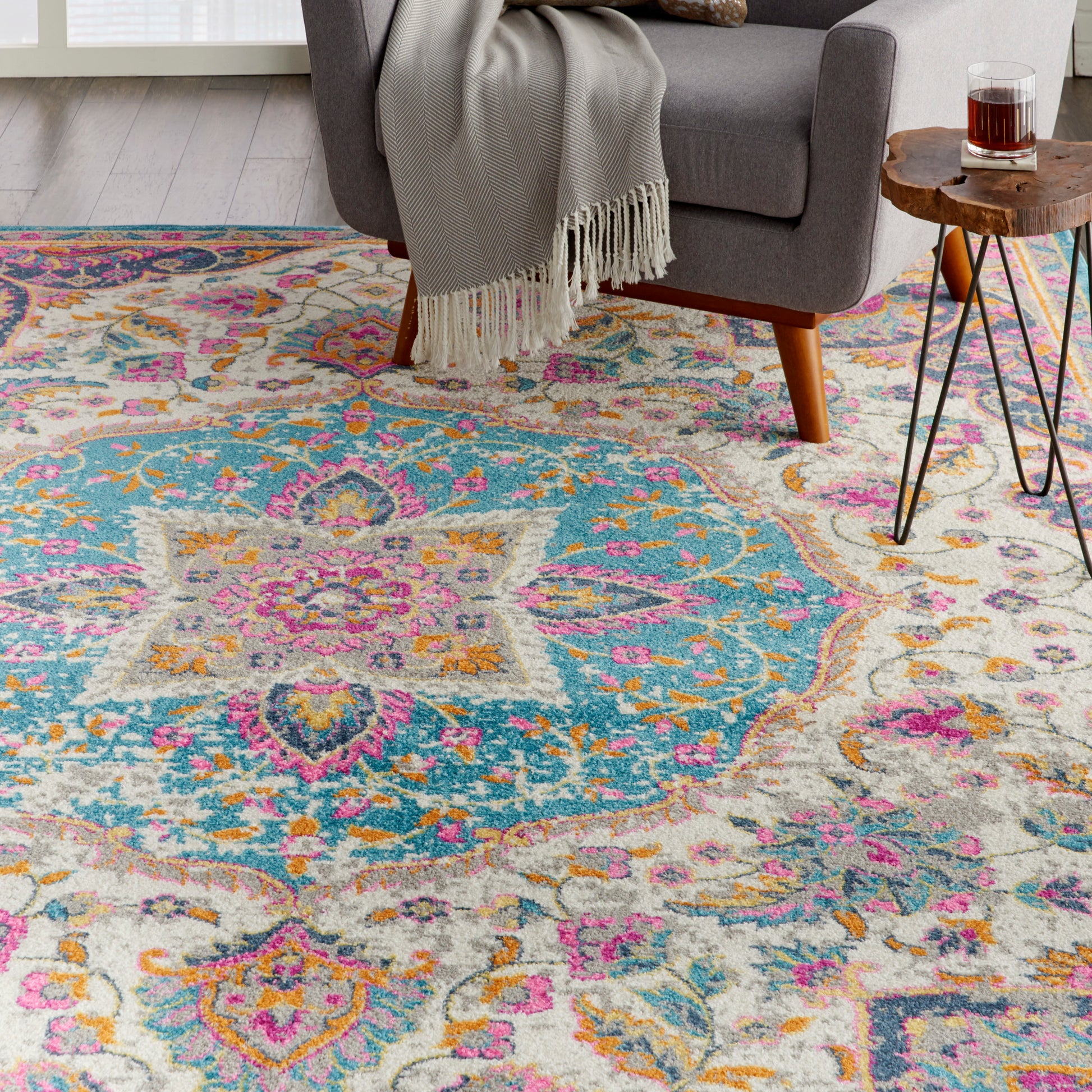 Nourison Home Passion  Ivory Multicolor  Transitional
