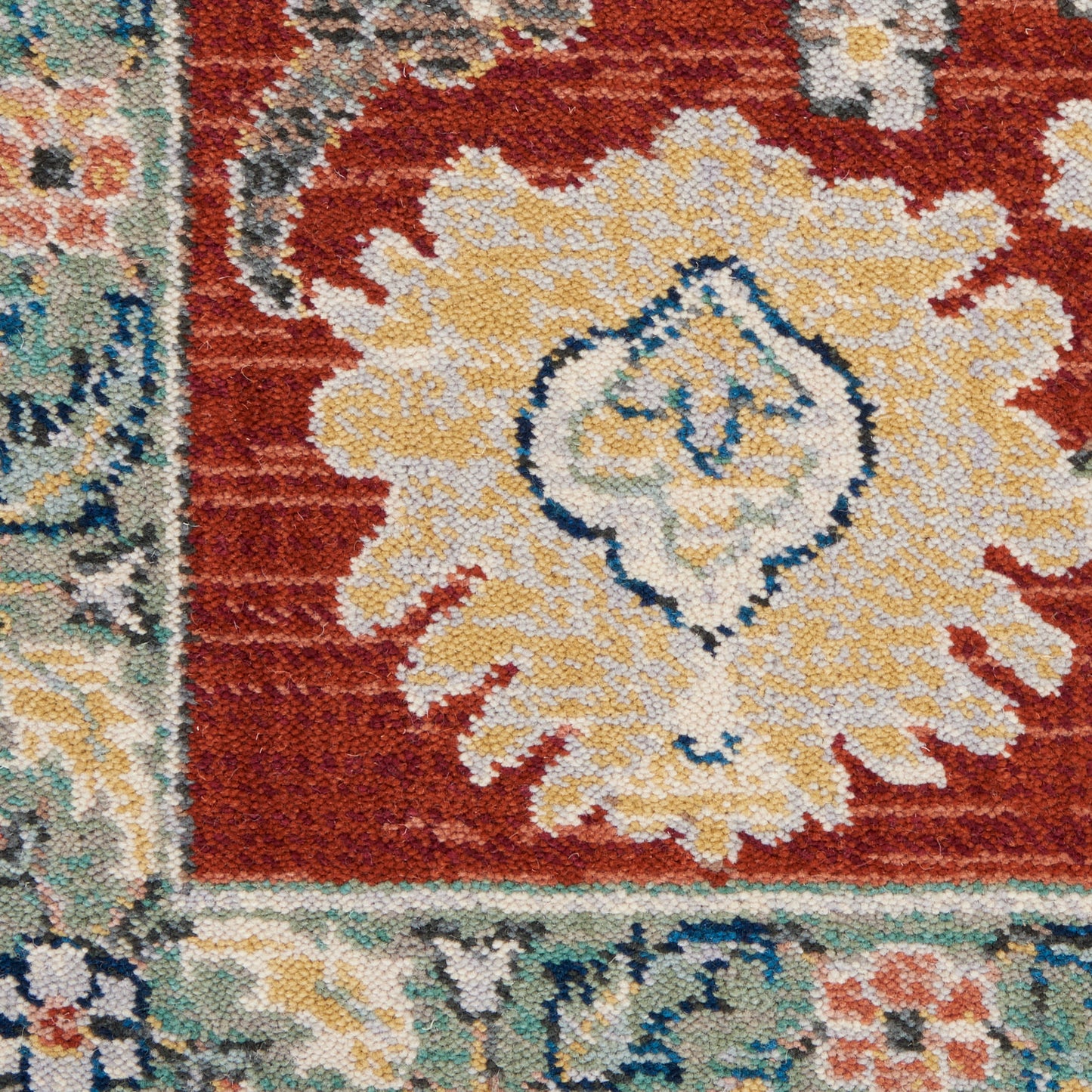 Nourison Home Parisa  Gold Brick  Traditional