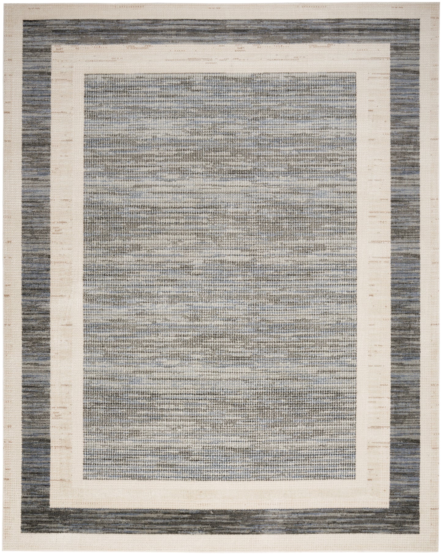 Nourison Home Serenity Home SRH07 Grey Ivory Contemporary Loom-woven Rug