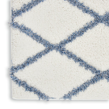 Nourison Home Feather Soft  Ivory Blue  Contemporary