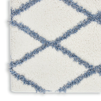 Nourison Home Feather Soft  Ivory Blue  Contemporary