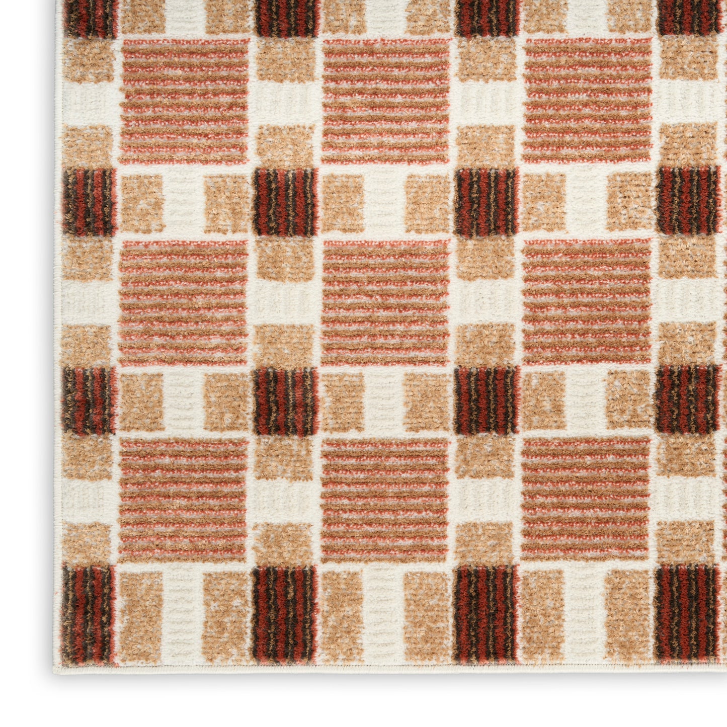 Nourison Home Nordic  Rust  Contemporary