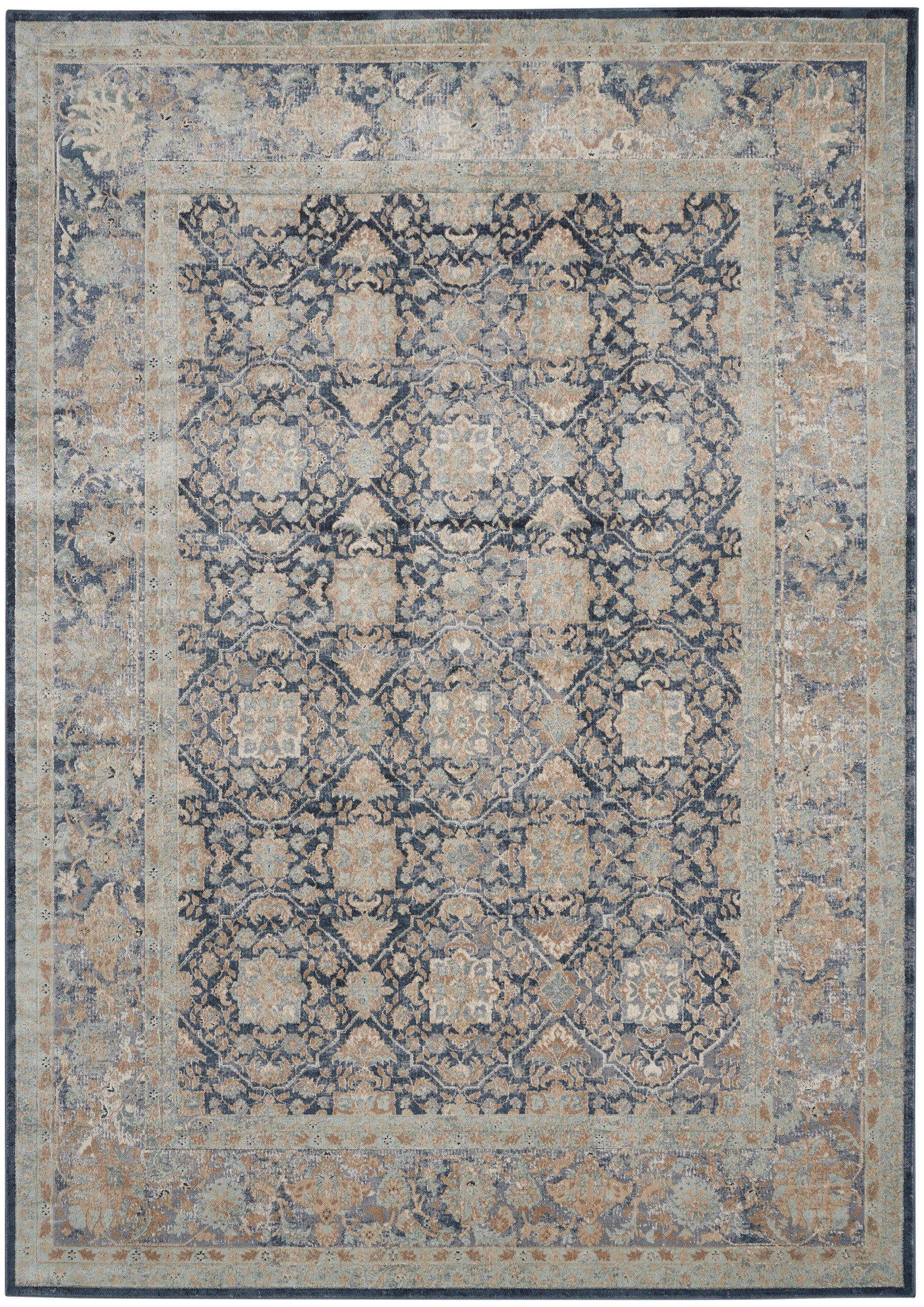 Nourison Home Malta  Navy  Traditional