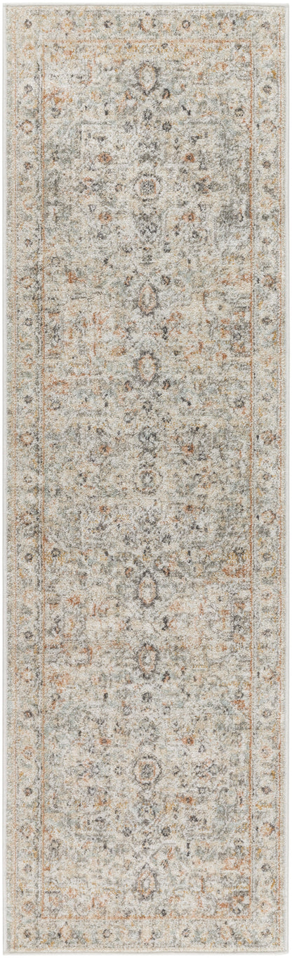 Nourison Home Oushak Home OUS02 Light Grey Traditional Loom-woven Rug