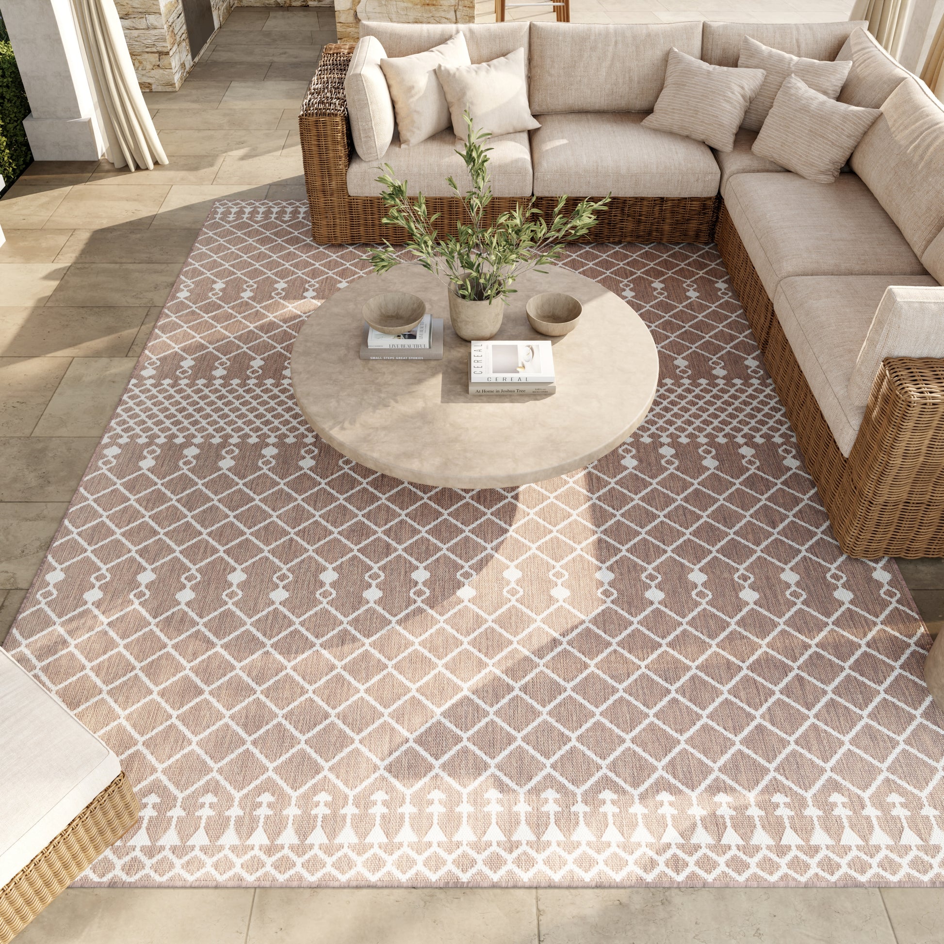 Nourison Home Positano  Beige  Contemporary