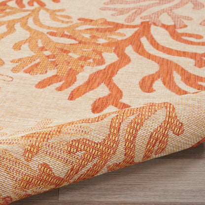 Nourison Home Garden Oasis  Coral  Contemporary
