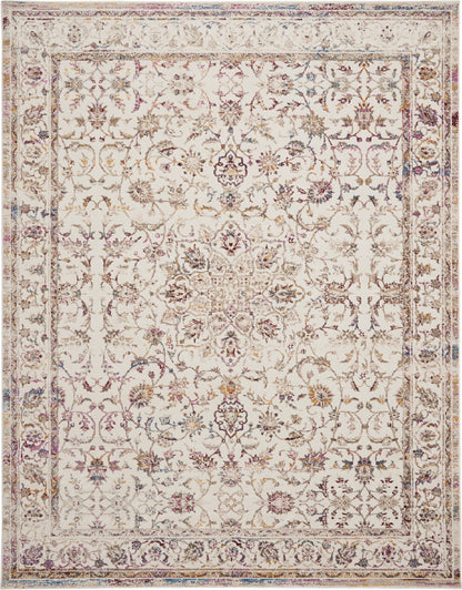 Nourison Home Melody  Ivory Multicolor  Traditional