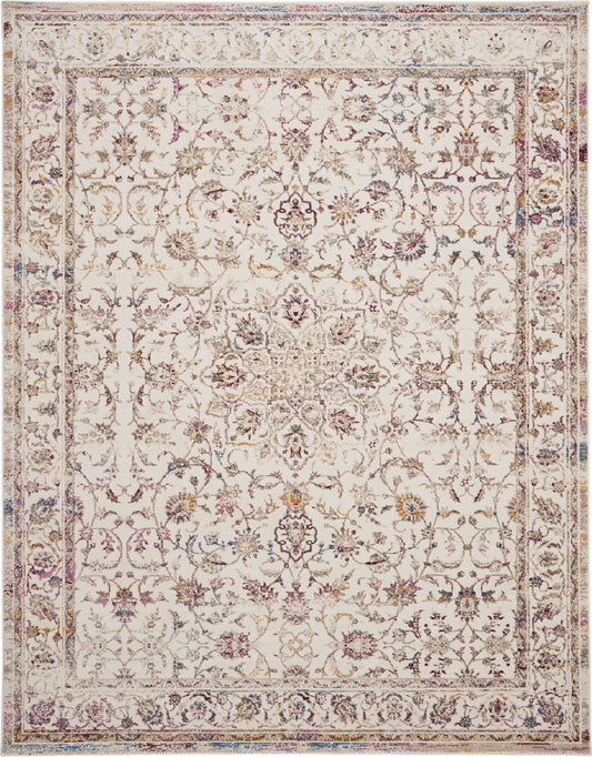 Nourison Home Melody  Ivory Multicolor  Traditional