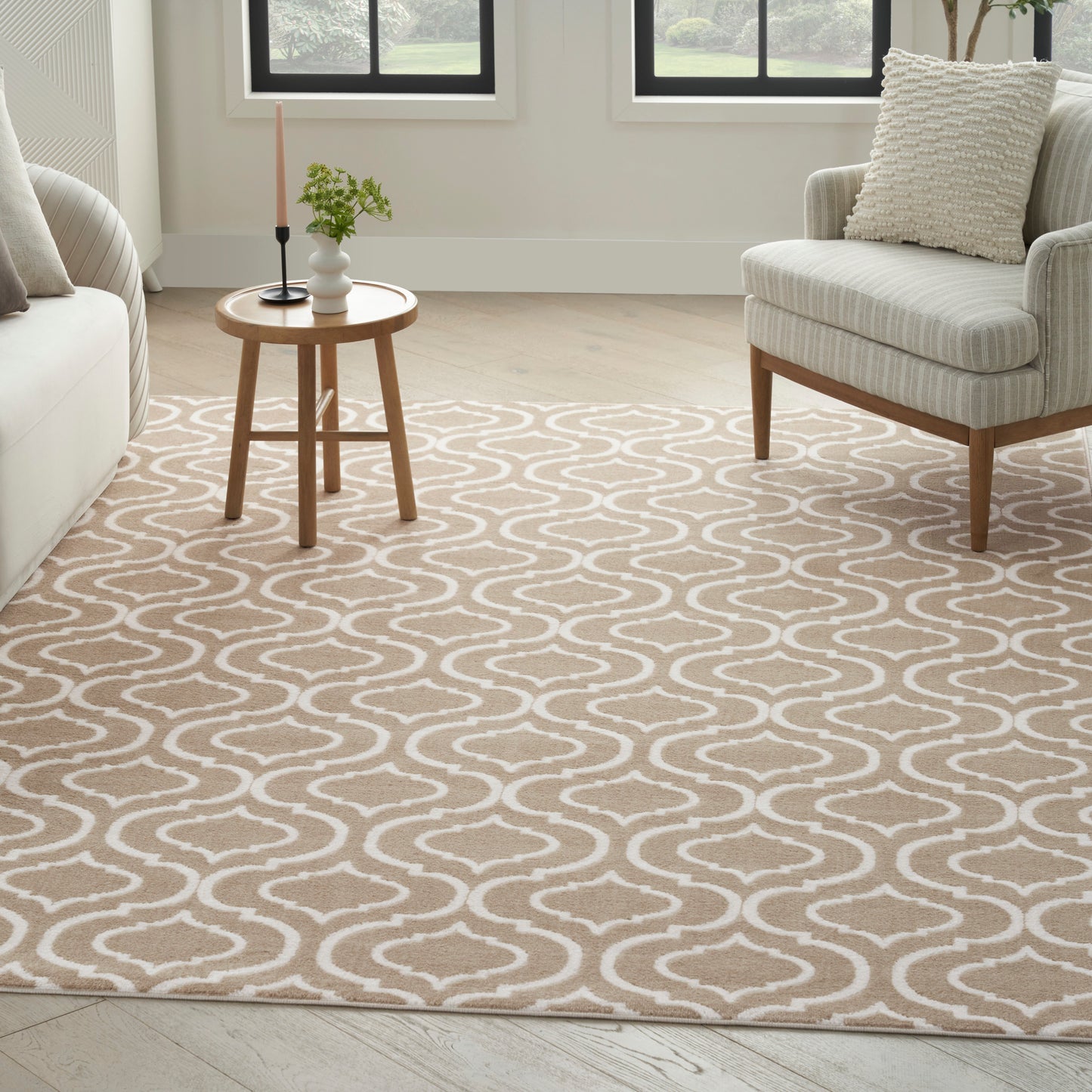 Nourison Home Jubilant  Taupe  Transitional