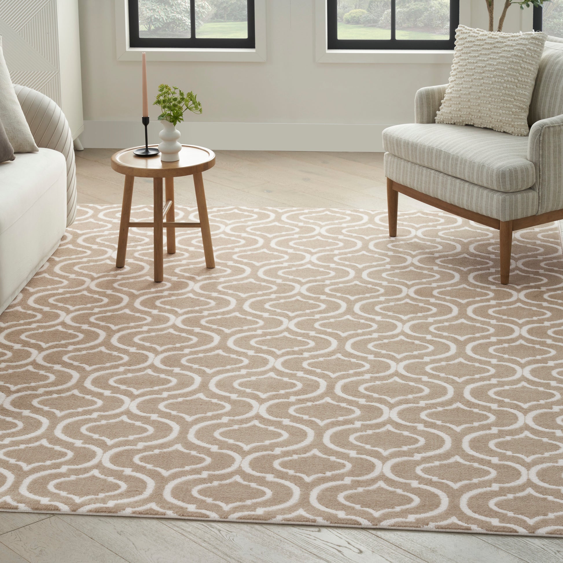 Nourison Home Jubilant  Taupe  Transitional