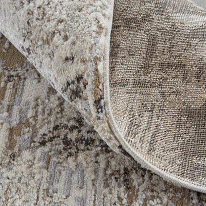 Feizy Vancouver  Ivory Charcoal Modern/Industrial