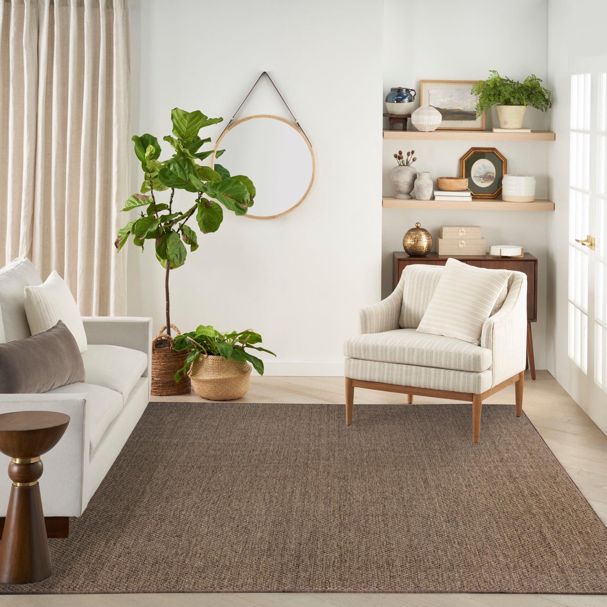 Nourison Home Tulum  Brown  Contemporary