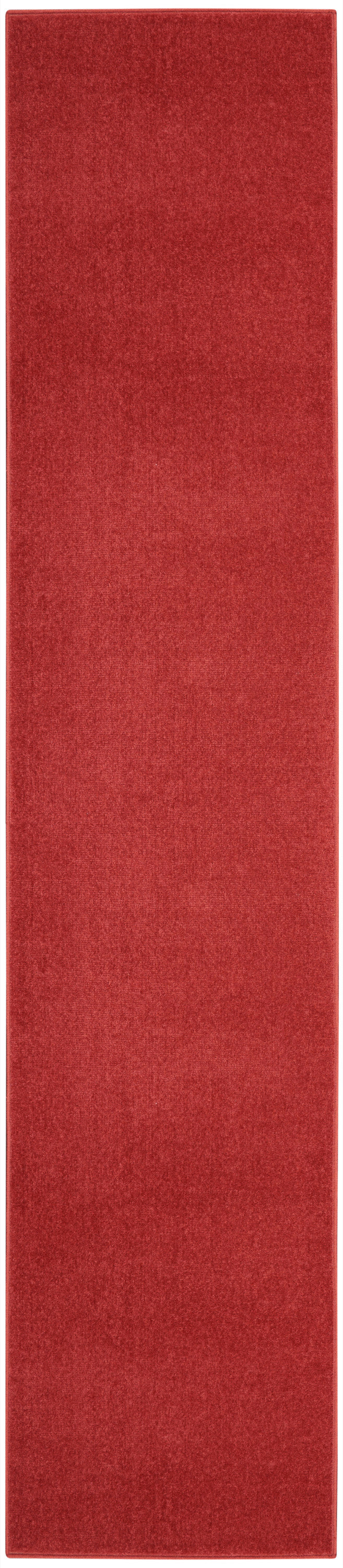 Nourison Home Nourison Essentials NRE01 Brick Red Contemporary Power-loomed Rug