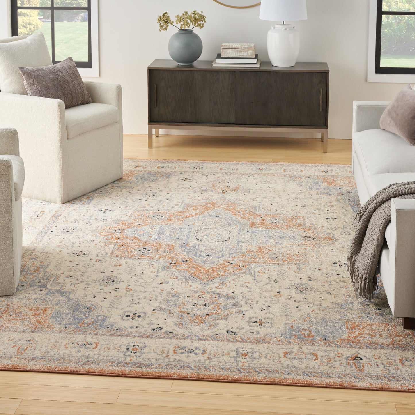 Nourison Home Nourison Essentials Persian  Beige Blue  Traditional