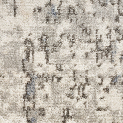 Nourison Home Quarry  Ivory Blue Grey  Contemporary