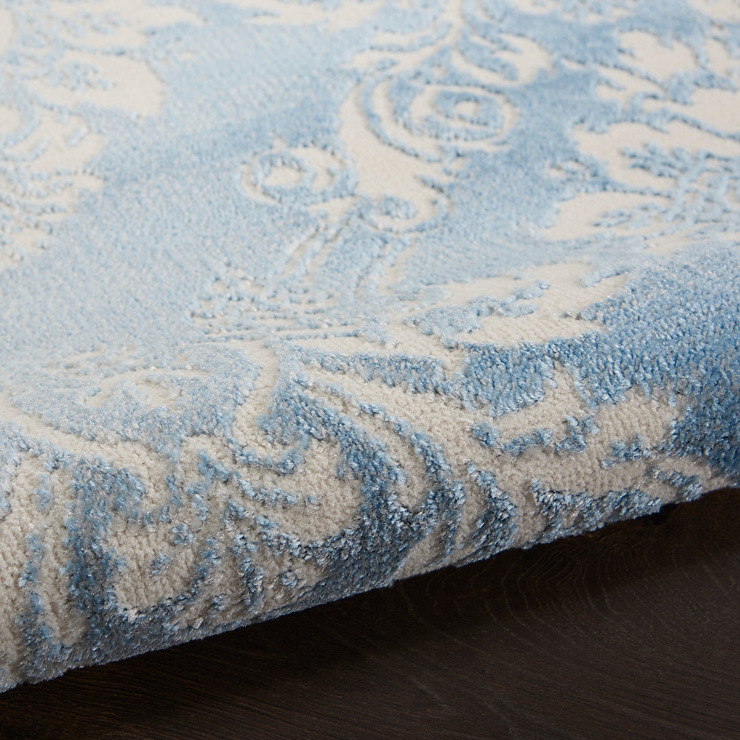 Nourison Home Elation  Ivory Blue  Traditional