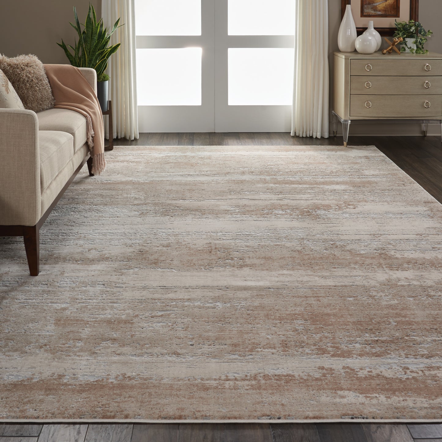 Nourison Home Rustic Textures  Beige  Contemporary