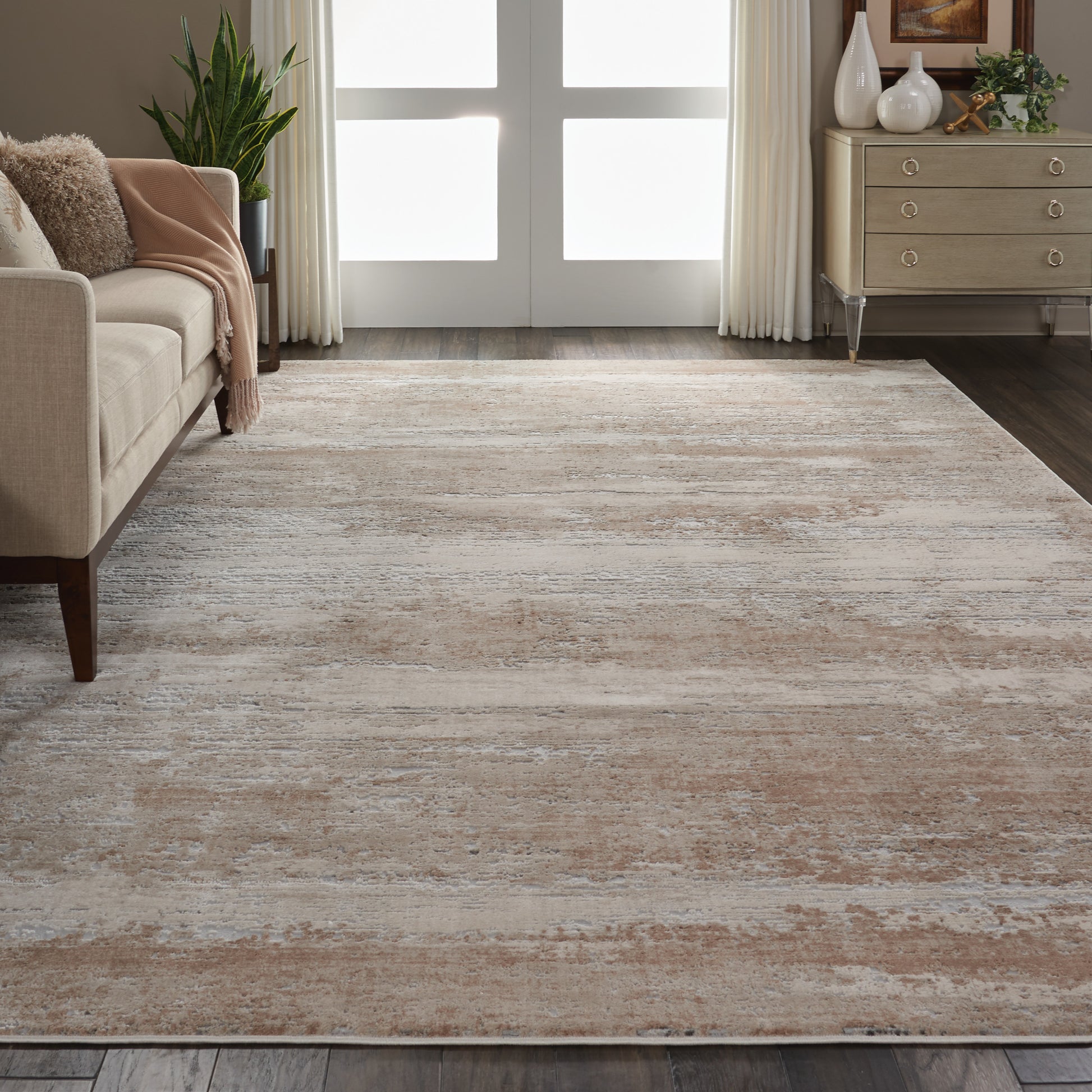 Nourison Home Rustic Textures  Beige  Contemporary