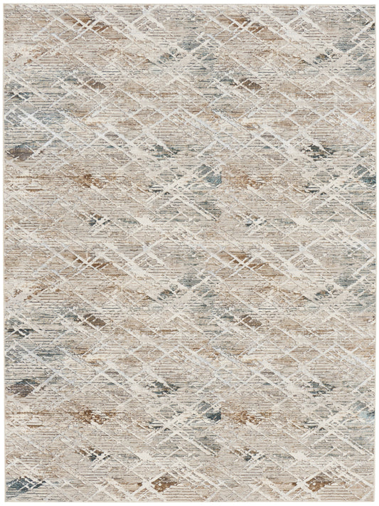 Nourison Home Glitz  Grey Multicolor  Contemporary