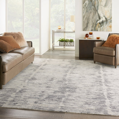 Nourison Home OCEAN  Cream Charcoal  Contemporary