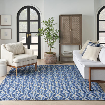 Nourison Home Aloha  Blue  Contemporary