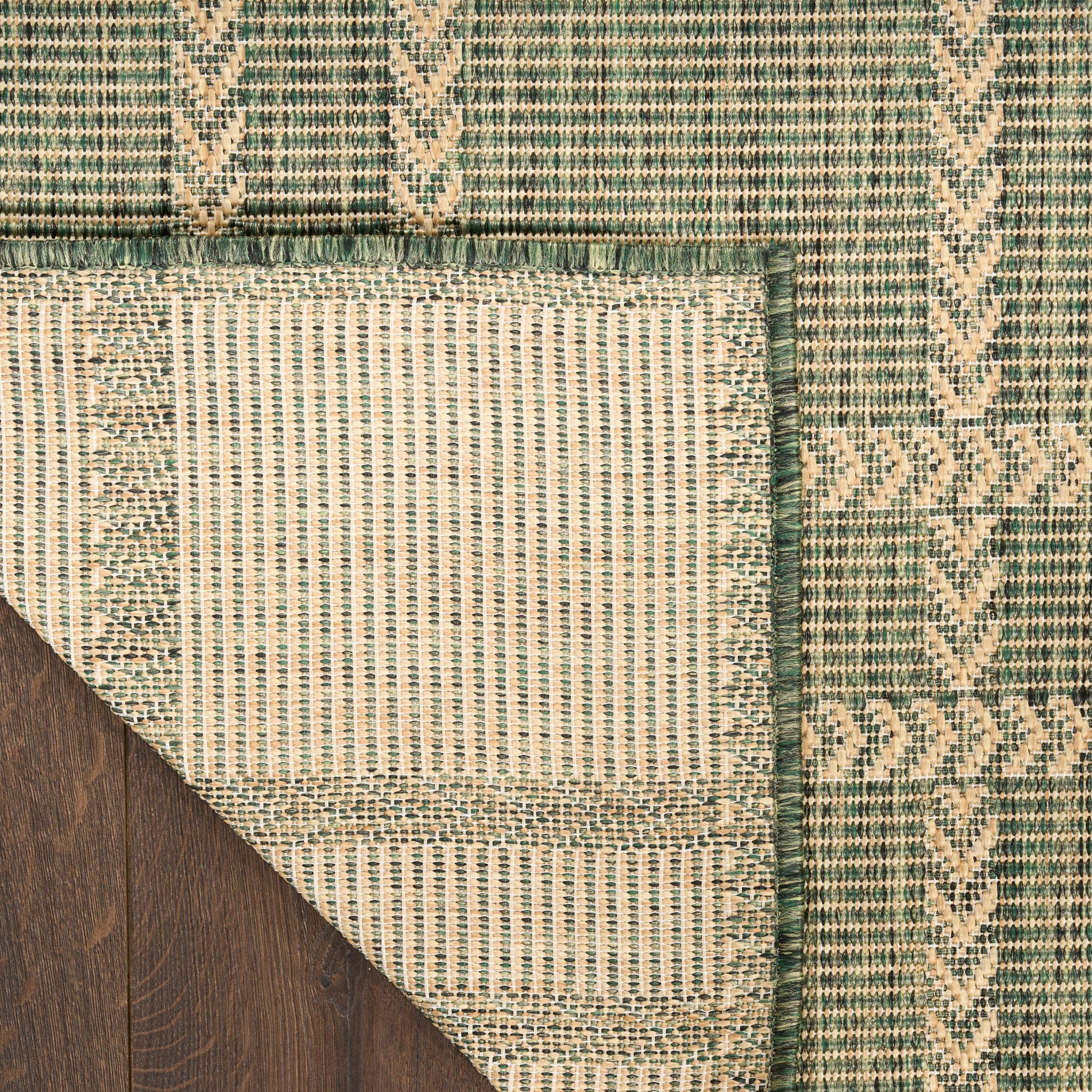 Nourison Home Horizon Indoor/Outdoor  Green  Contemporary