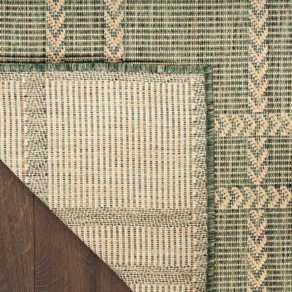 Nourison Home Horizon Indoor/Outdoor  Green  Contemporary