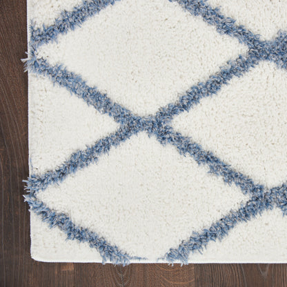 Nourison Home Feather Soft  Ivory Blue  Contemporary