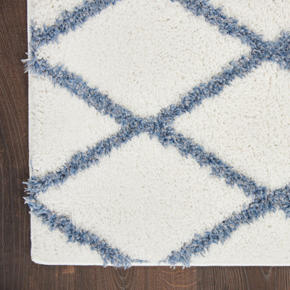 Nourison Home Feather Soft  Ivory Blue  Contemporary