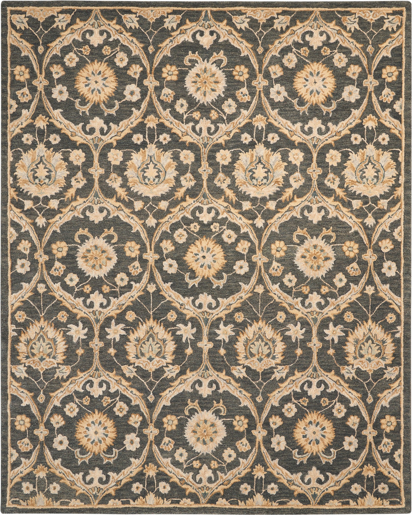 Nourison Home Jazmine  Navy  Traditional